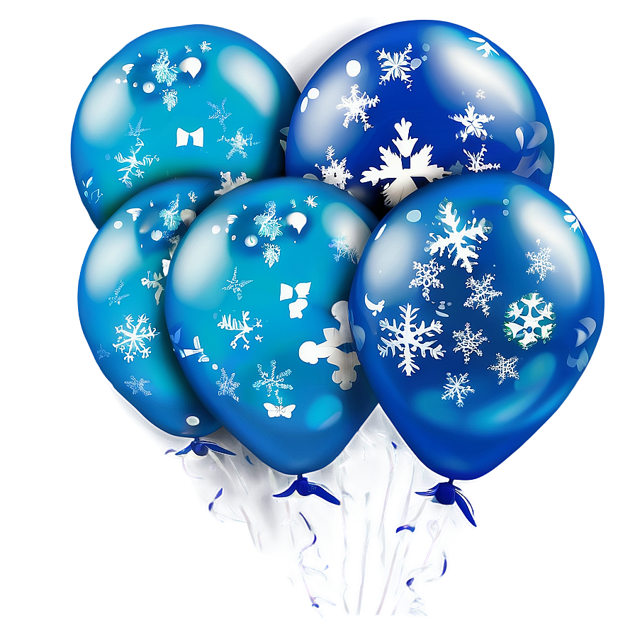 Frozen Blue Balloons Png 2