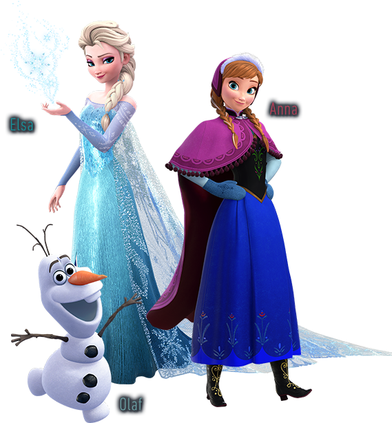 Frozen Elsa Anna Olaf Characters