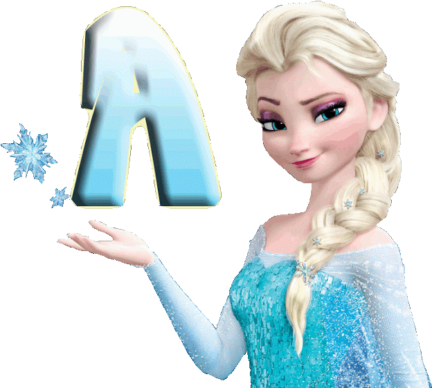 Frozen Elsa Magic Letter A