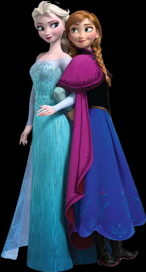 Frozen Elsaand Anna Sisters Together