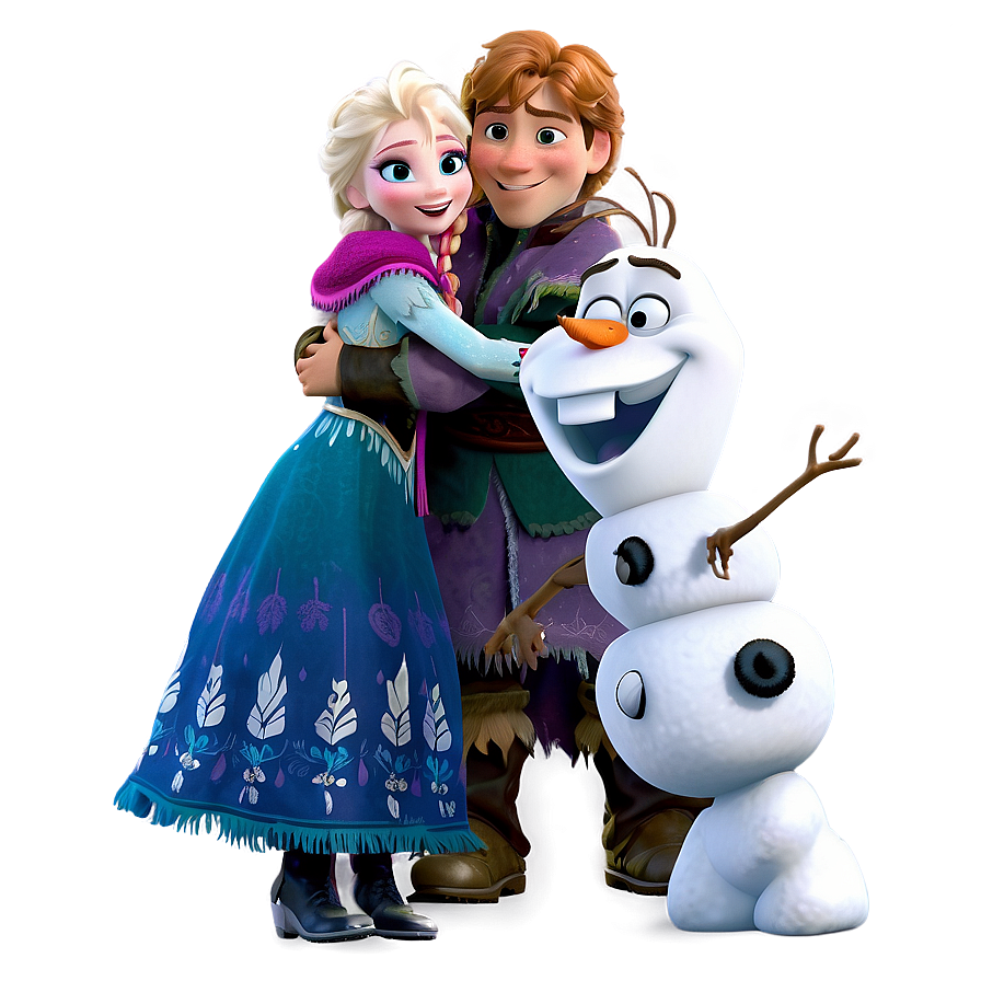 Frozen Group Hug Scene Png 17