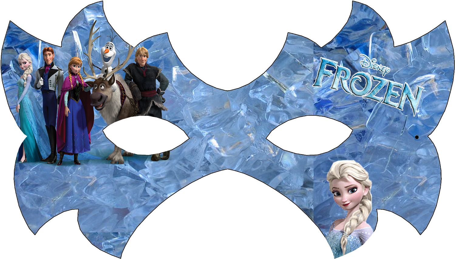 Frozen Movie Characters Ice Background