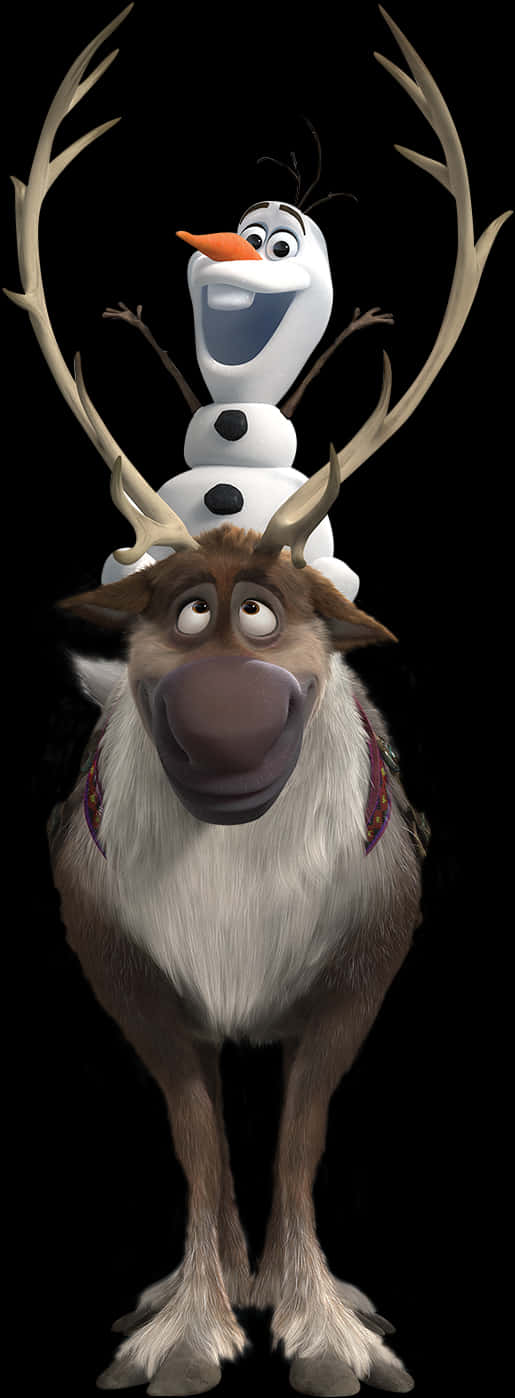 Frozen Olafon Sven Character Portrait