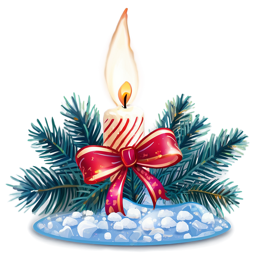 Frozen Snow Christmas Candles Png Xgs