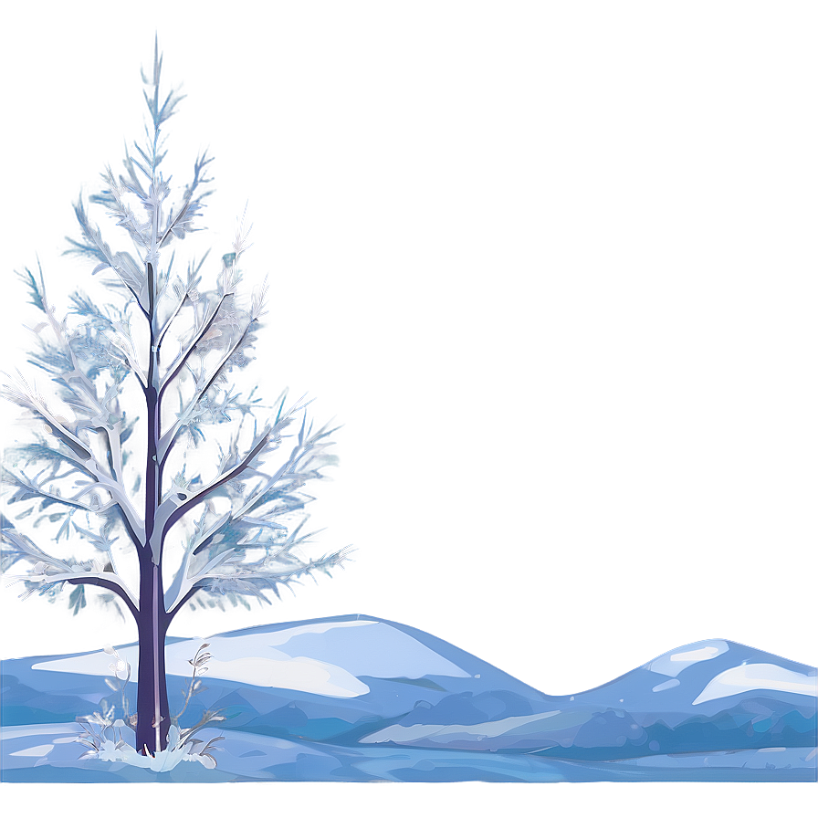 Frozen Winter Wonderland Landscape Png Ojy70