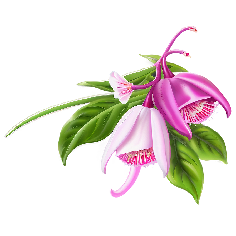 Fuchsia Flower Drawing Png 93