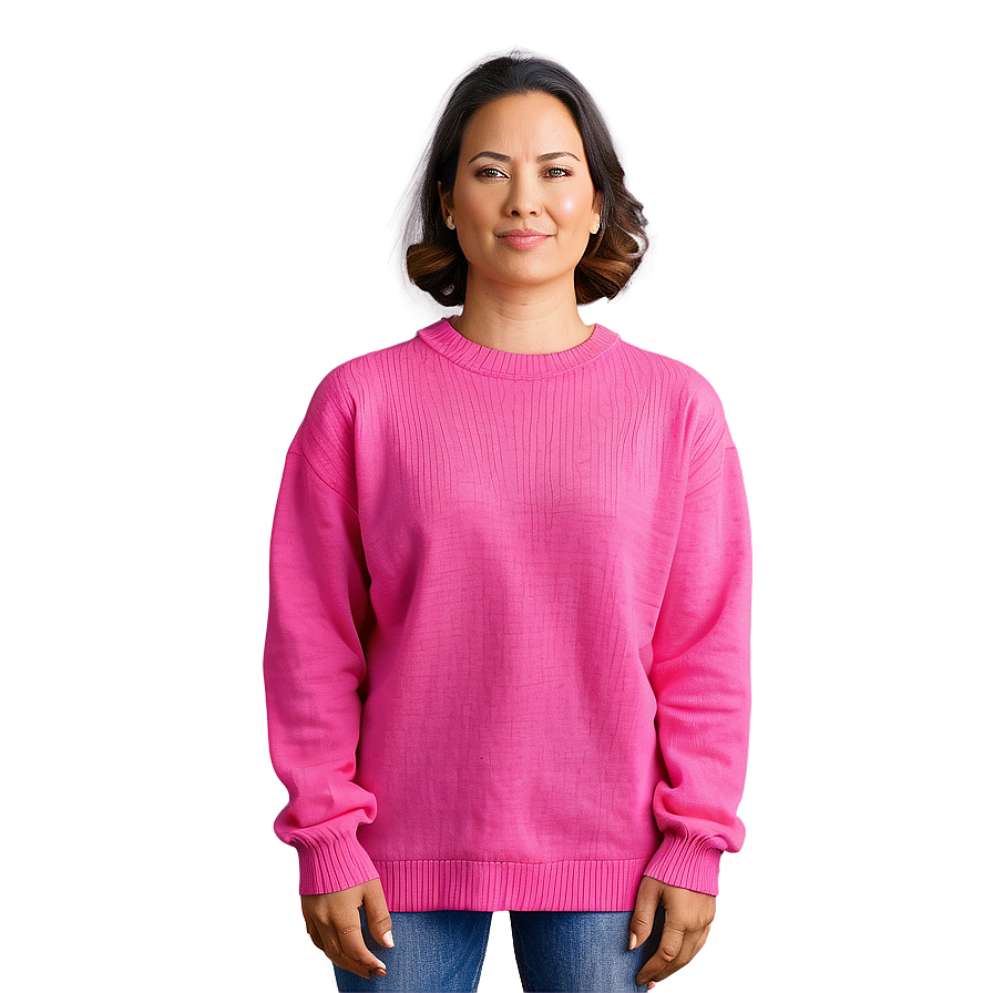 Fuchsia Pink Sweater Png Kmi50