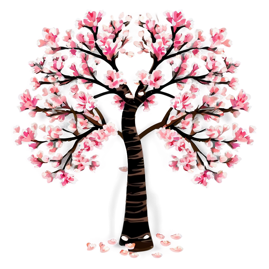 Full Bloom Cherry Blossom Tree Png Kyi