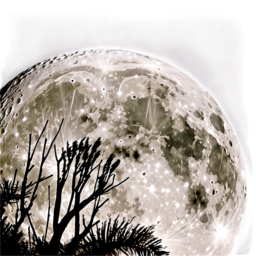 Full Moon Clear Sky Png 3