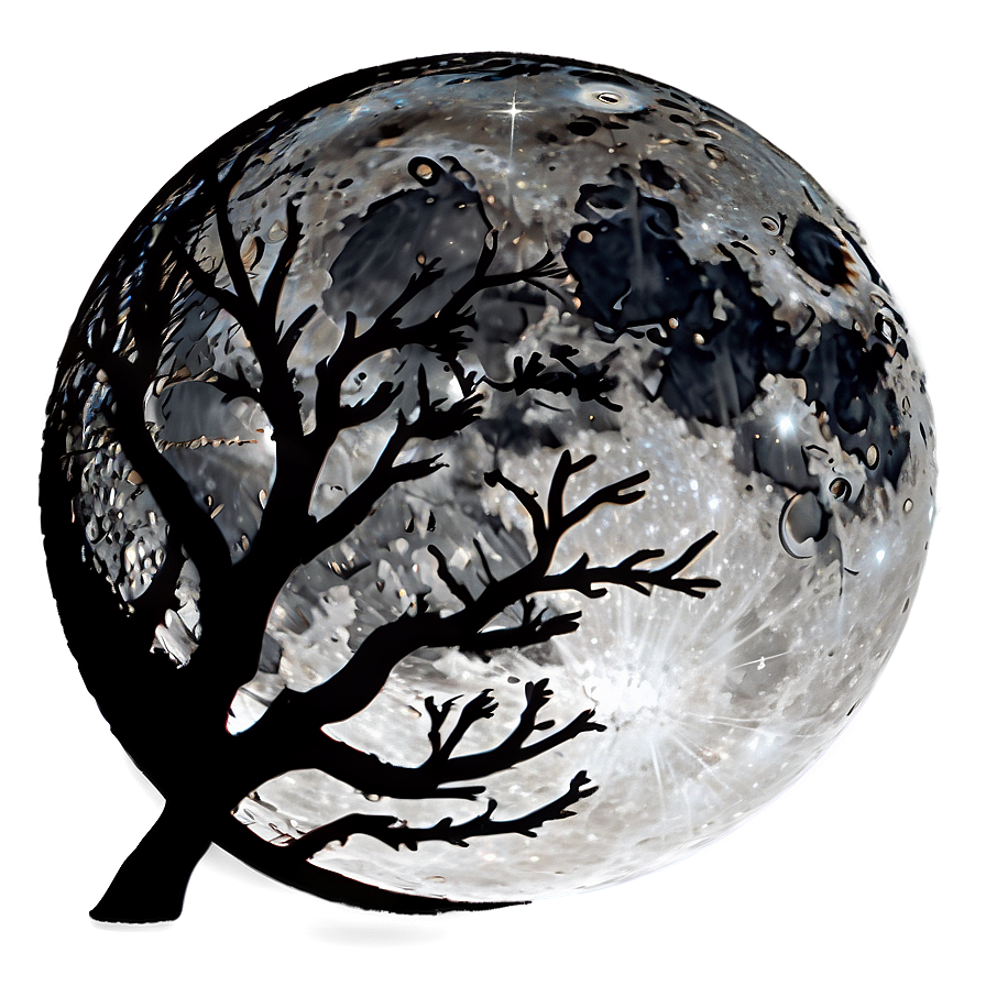 Full Moon Silhouette Png 63