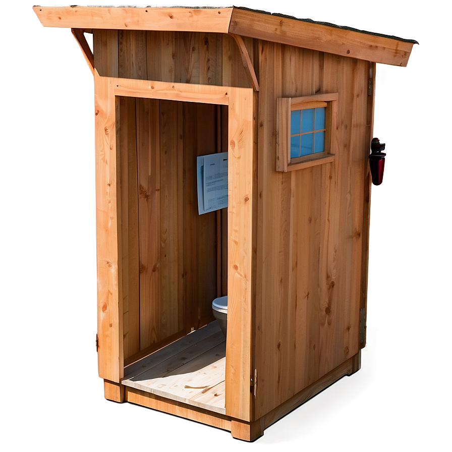 Functional Backcountry Outhouse Png 9