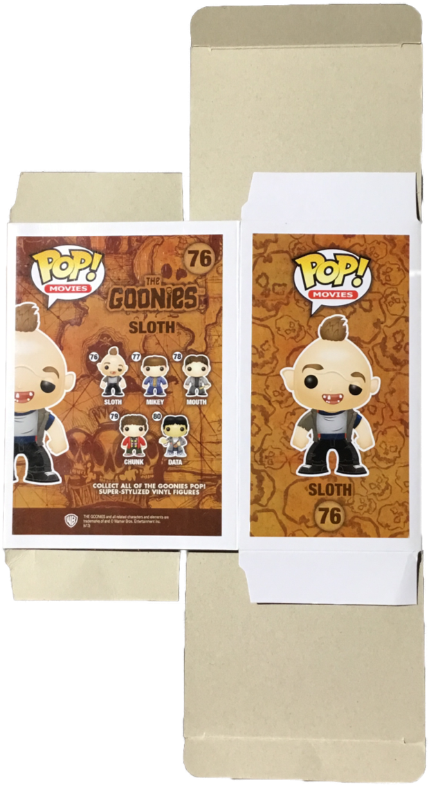 Funko Pop Sloth Goonies Figure Packaging