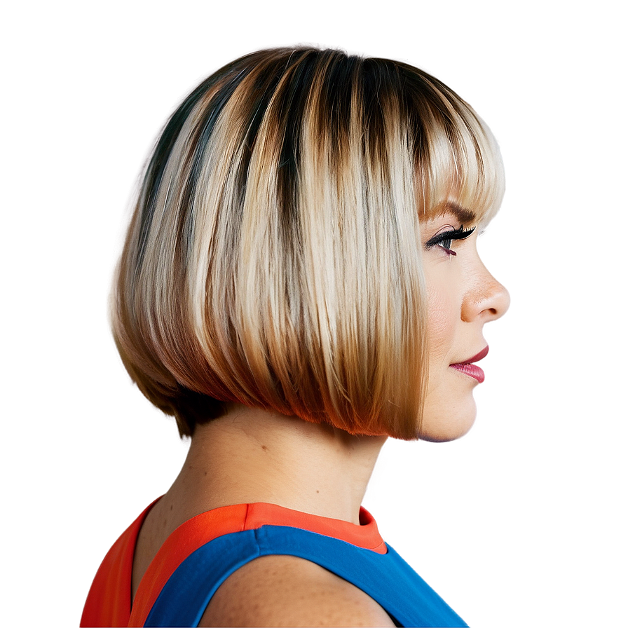 Funky Bob Hairstyle Png 06252024