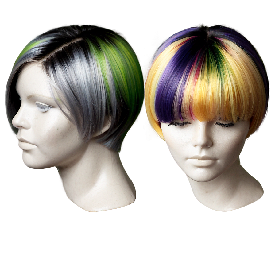 Funky Bob Hairstyle Png 06252024