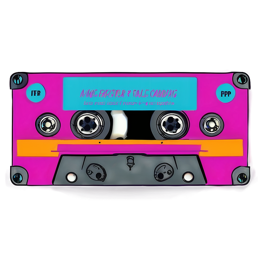 Funky Cassette Tape Png 05252024