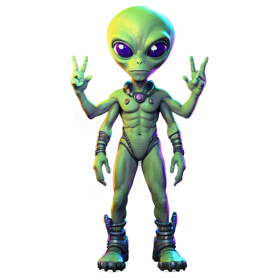 Funky Cute Alien Png 06292024