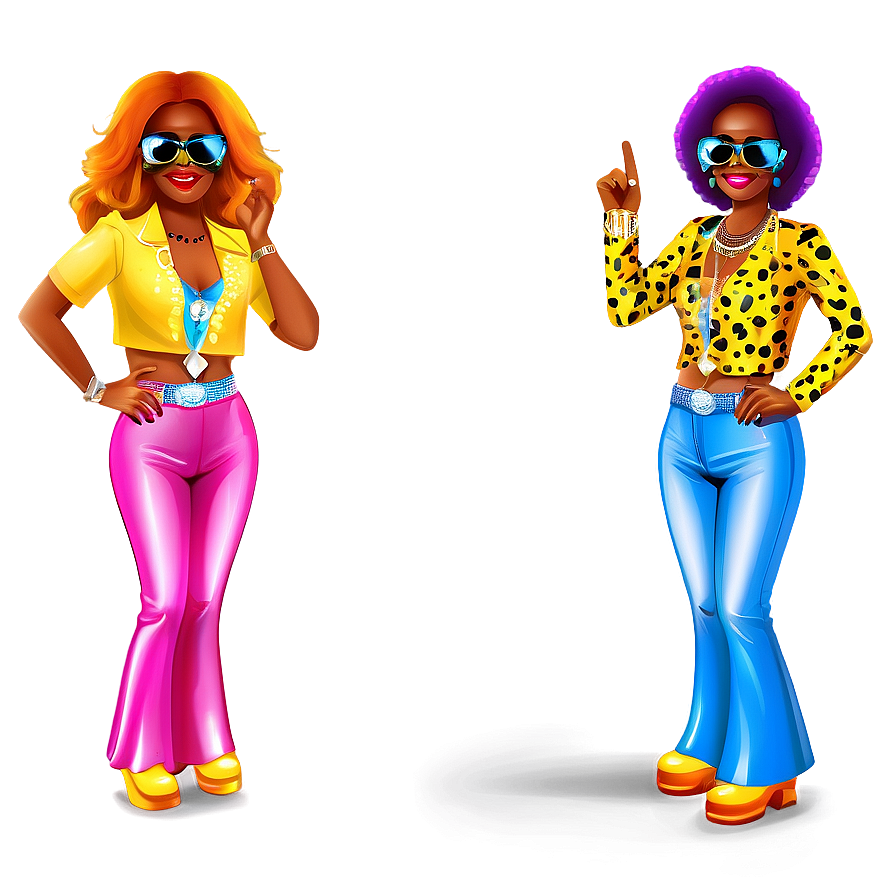 Funky Disco Characters Png Mqp