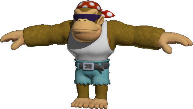 Funky Kong3 D Model