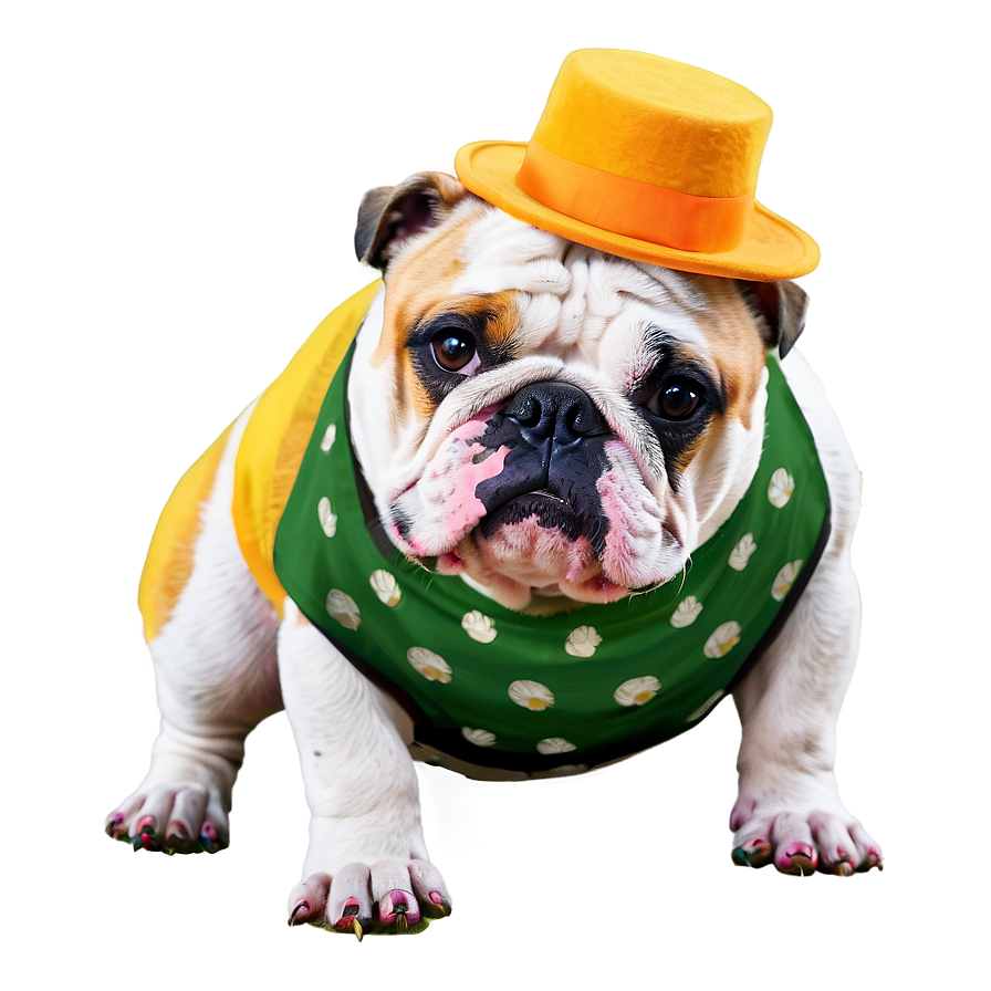 Funny Bulldogs Dressed Up Png Pge