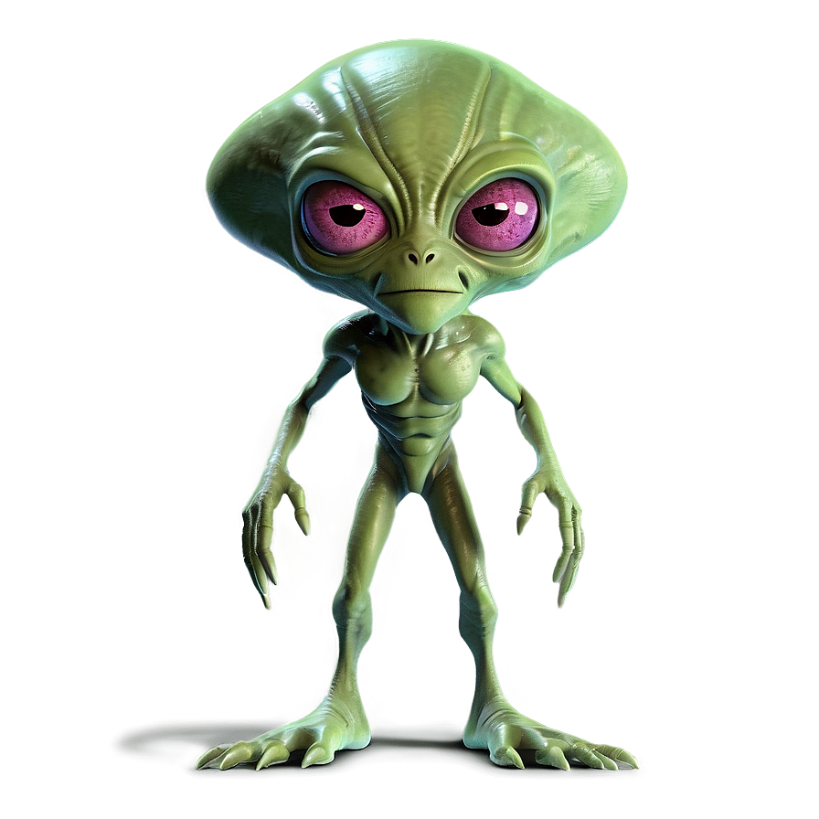 Funny Cartoon Alien Png Vym