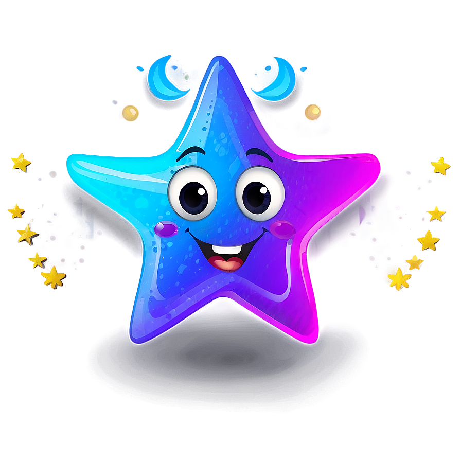 Funny Cartoon Star Png 20