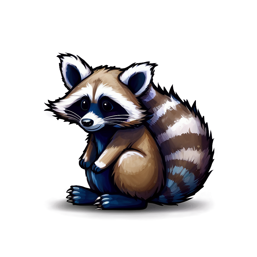 Funny Raccoon Drawing Png Xwy92