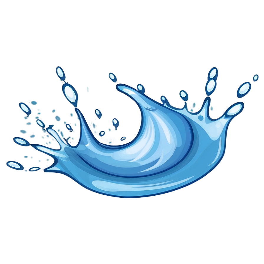 Funny Water Splash Cartoon Png 22