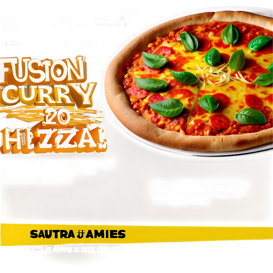 Fusion Curry Pizza Png 3