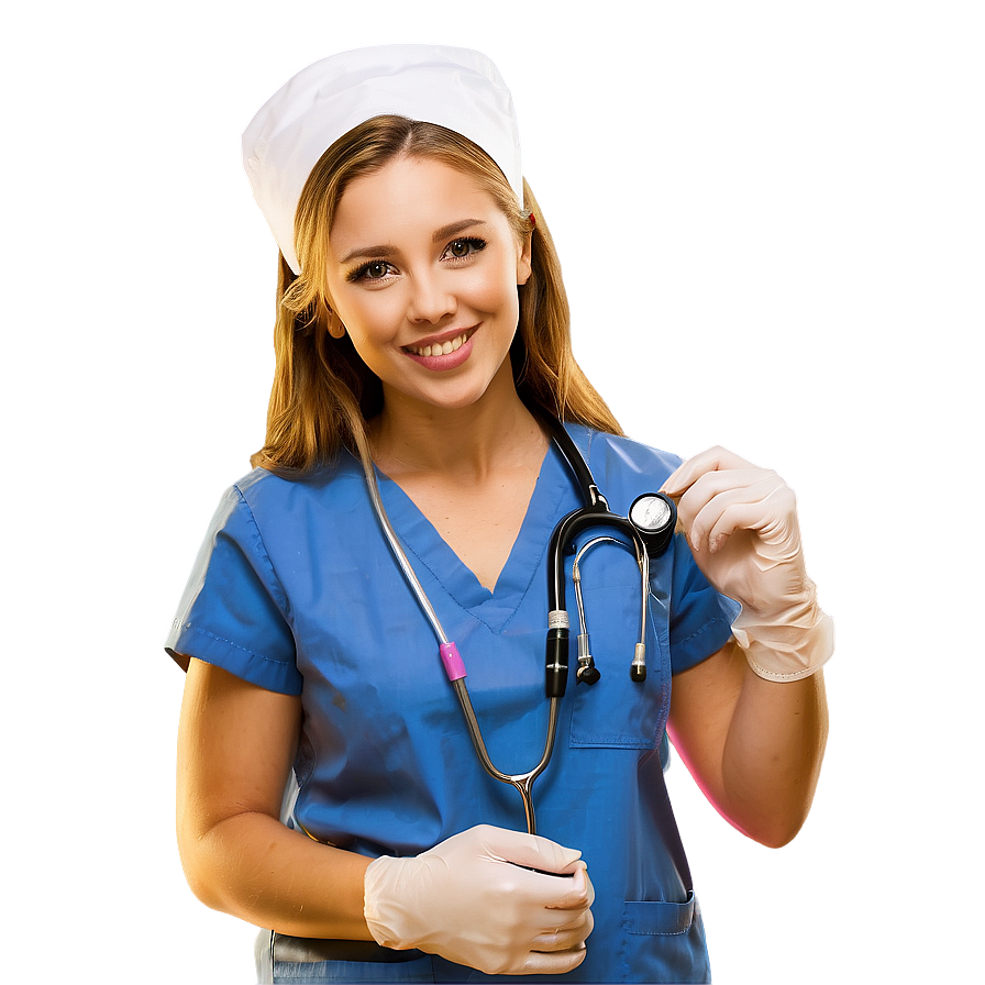 Future Nurse With Stethoscope Png Rbt51