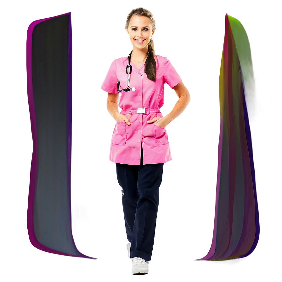 Future Nurse With Stethoscope Png Xaf90