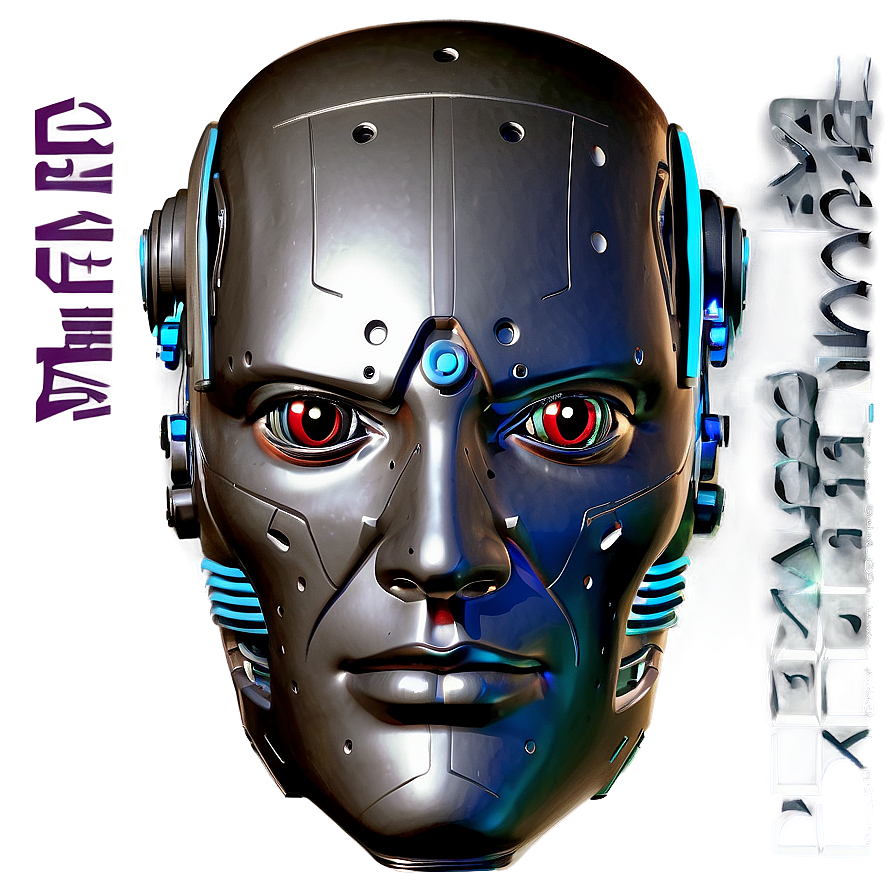 Futurist Robot Head Png Teo