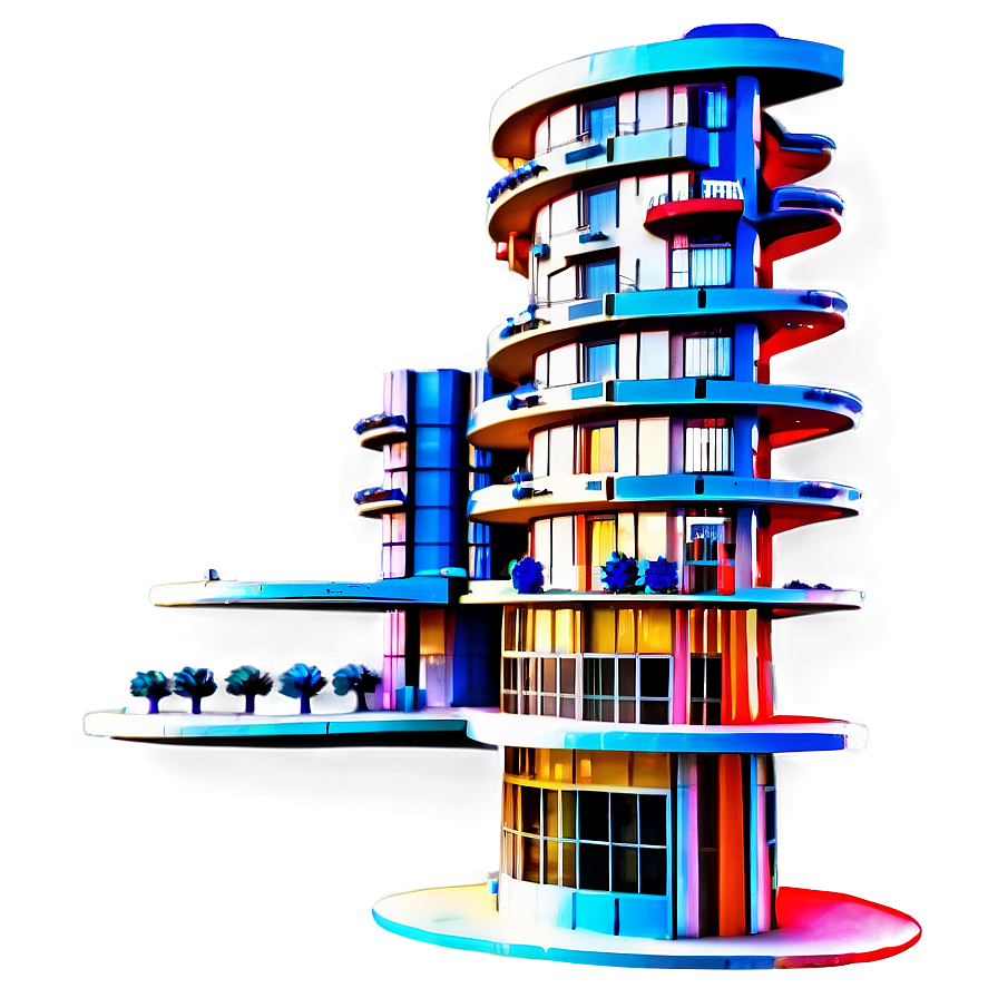 Futuristic Apartment Building Png 27