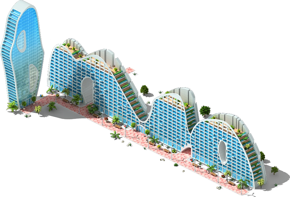 Futuristic Apartment Complex Design