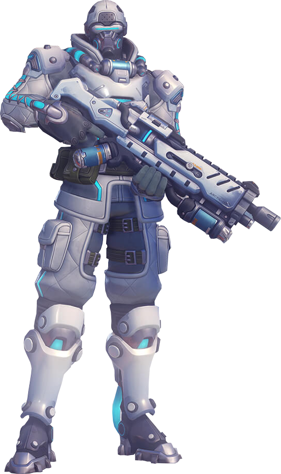 Futuristic Armored Soldier With Gun