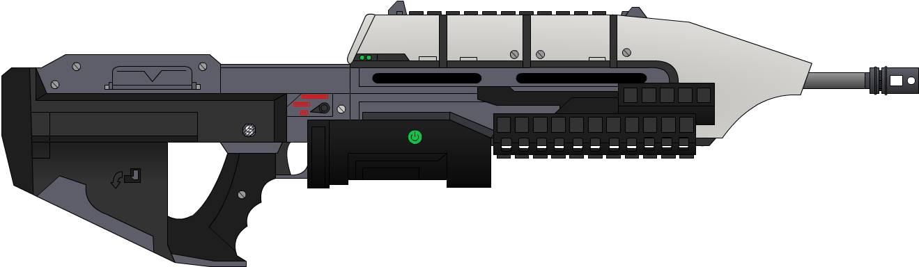 Futuristic Assault Rifle Design