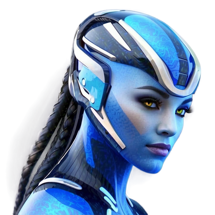 Futuristic Avatar Look Png 27