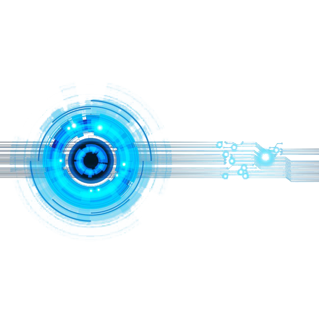 Futuristic Blue Cyber Eye