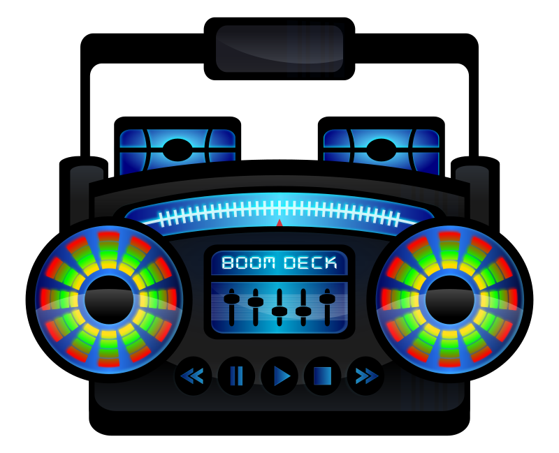 Futuristic Boombox Design