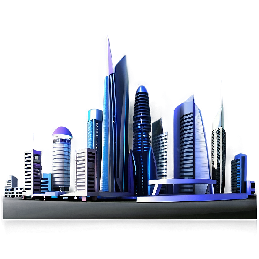 Futuristic Chaos City Png 06242024