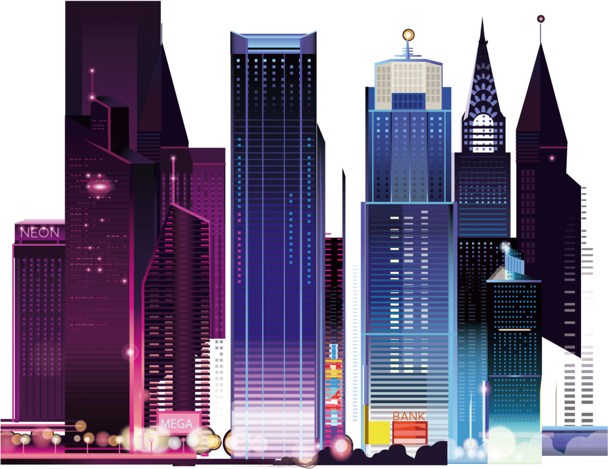 Futuristic Cityscape Illustration