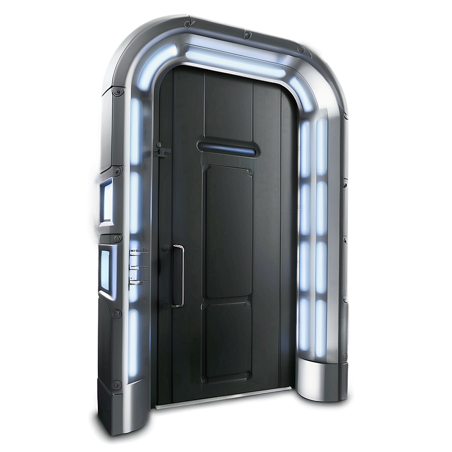 Futuristic Clear Door Png 06292024