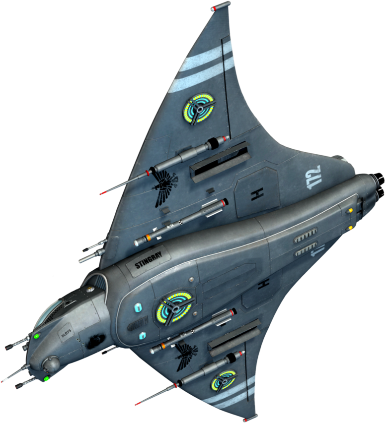 Futuristic Combat Jet Design