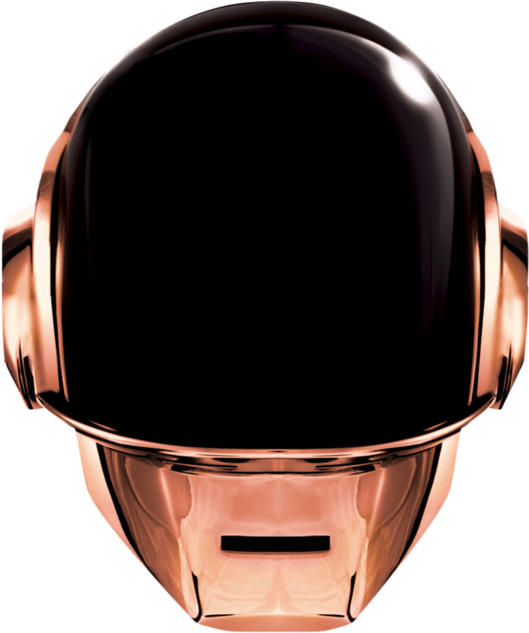 Futuristic Copper Helmet Design