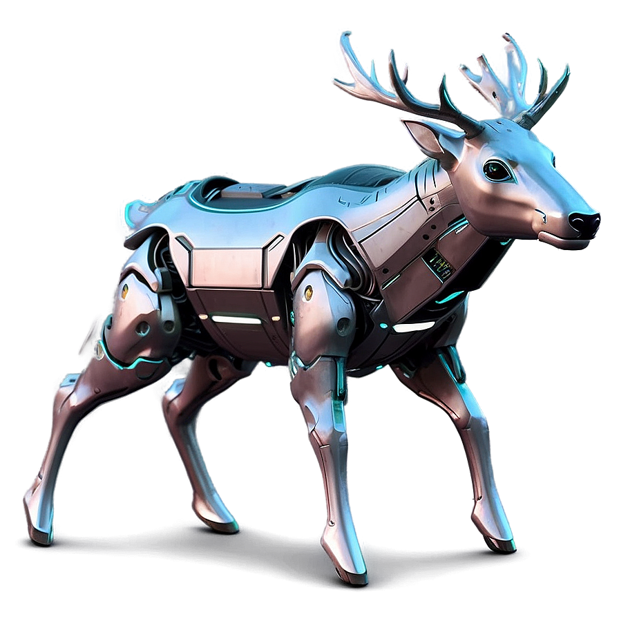 Futuristic Cyber Deer Png Urh11