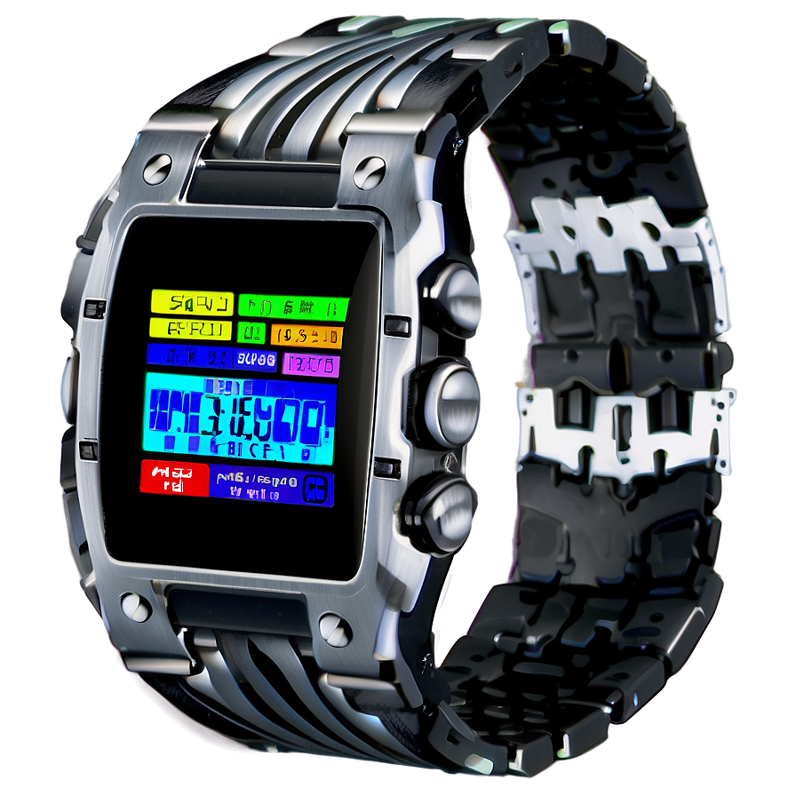 Futuristic Digital Watch Png Gps