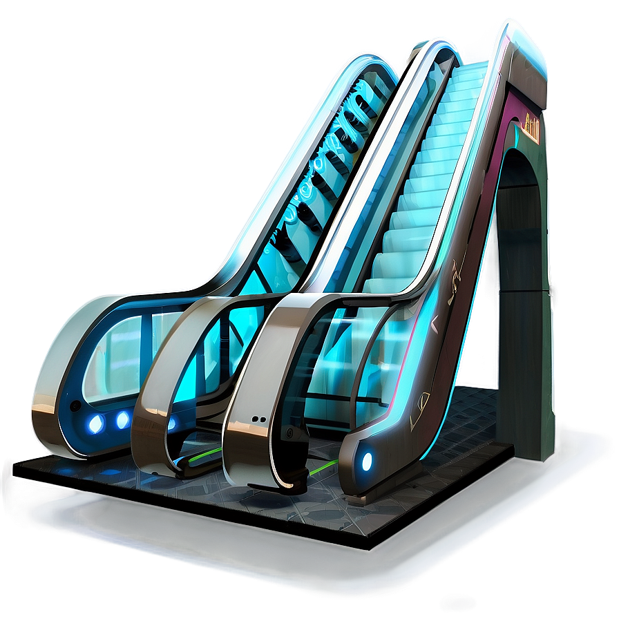 Futuristic Escalator Concept Png 06242024