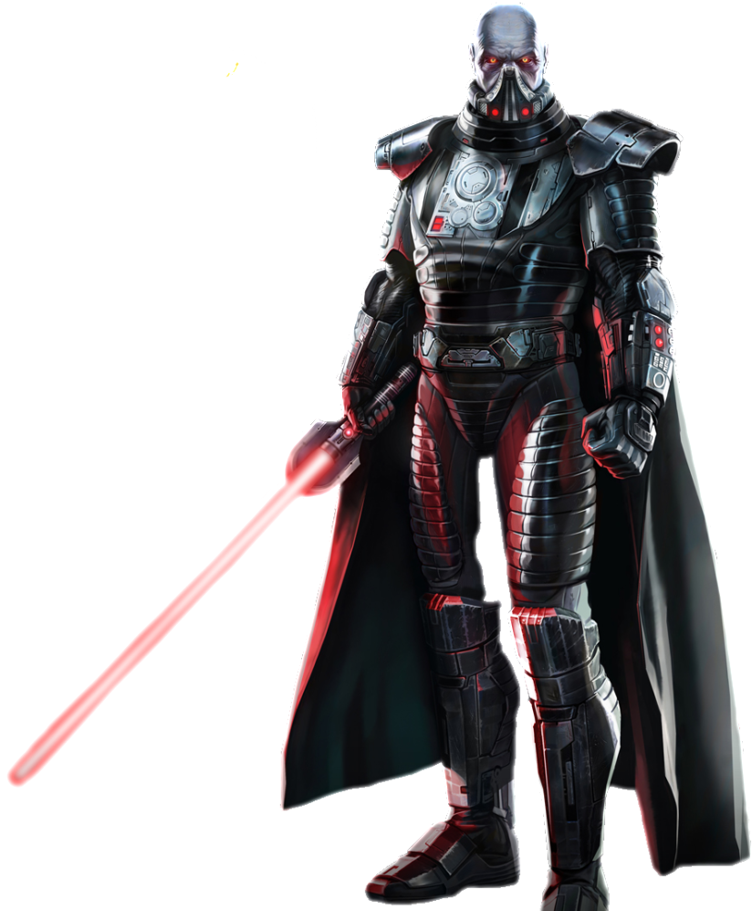 Futuristic Knight With Energy Sword