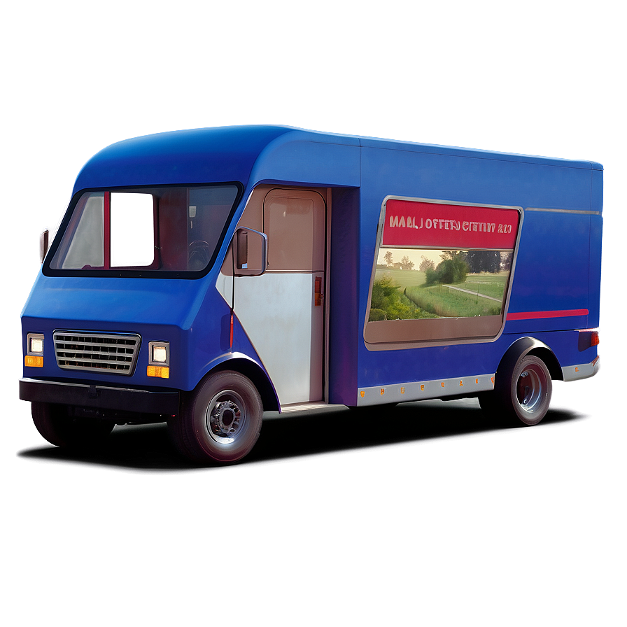 Futuristic Mail Truck Design Png Mpd