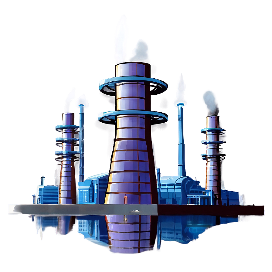 Futuristic Power Plant Png 06132024