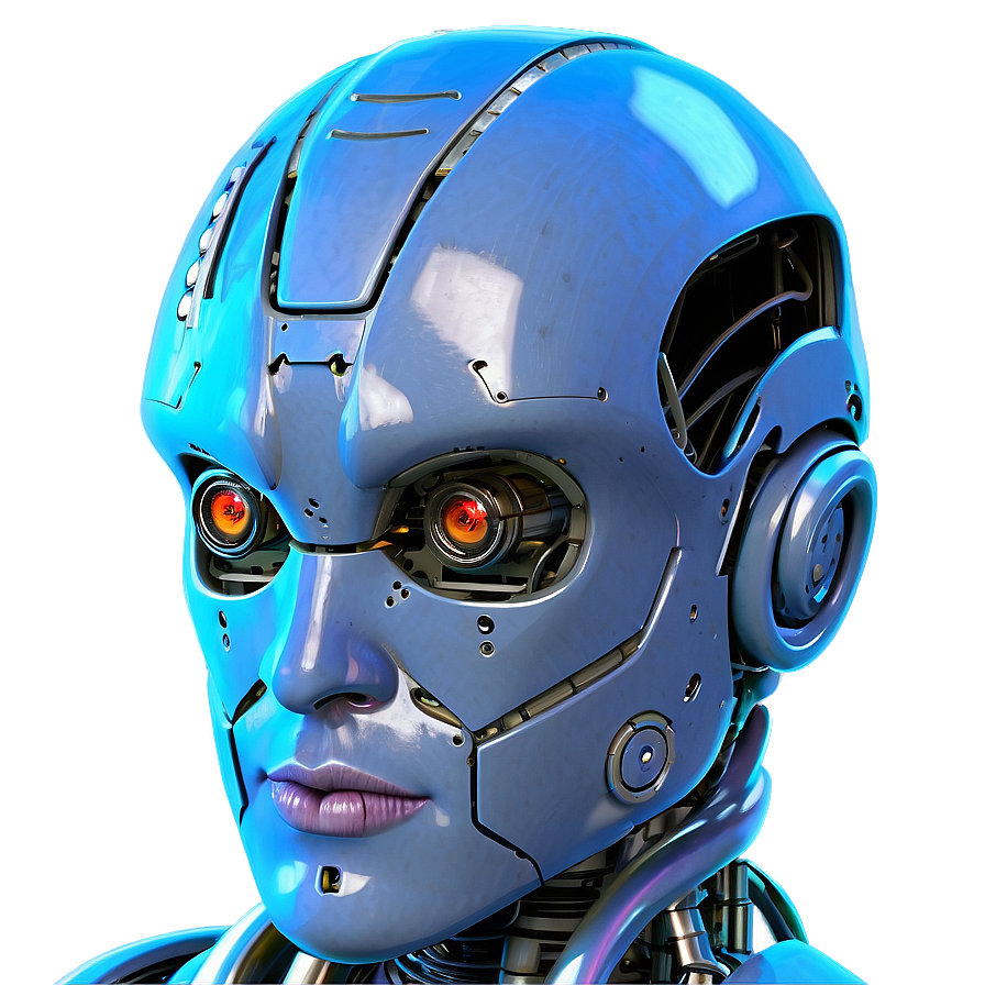 Futuristic Robot Head Png Vls